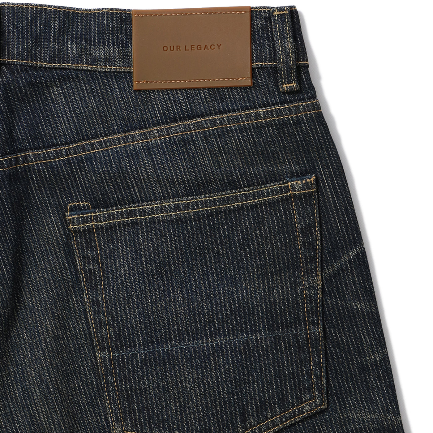 希少【Our Legacy】THIRDCUT CHAIN TWILLデニム Our Legacy - Third Cut Jeans Deep Blue Chain Twill