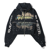 RRR123(アールアールアールワントゥースリー)｜RADICAL PAPER ROSE ZIP HOODIE(ラディカルペーパーローズジップフーディ)｜【公式通販 UNION TOKYO】｜ユニオントーキョー
