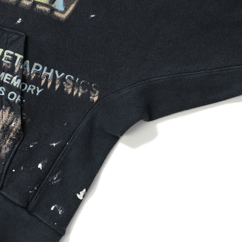 RRR123（トリプルアール）/ TOPS（トップス）/ RADICAL PAPER ROSE ZIP HOODIE商品 / MECHANIC BLACK