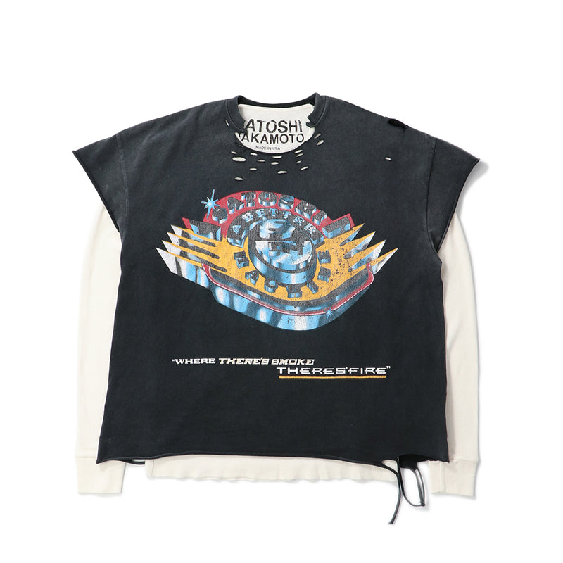 WHERE THERE'S SMOKE, THERE'S FIRE THERMAL TEE｜SATOSHI NAKAMOTO