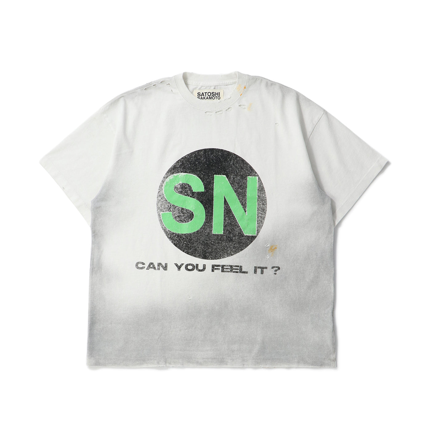 SATOSHI NAKAMOTO ストーンTシャツ　サトシナカモト CAN YOU FEEL IT TEE｜SATOSHI NAKAMOTO｜TOPS（トップス）｜【公式