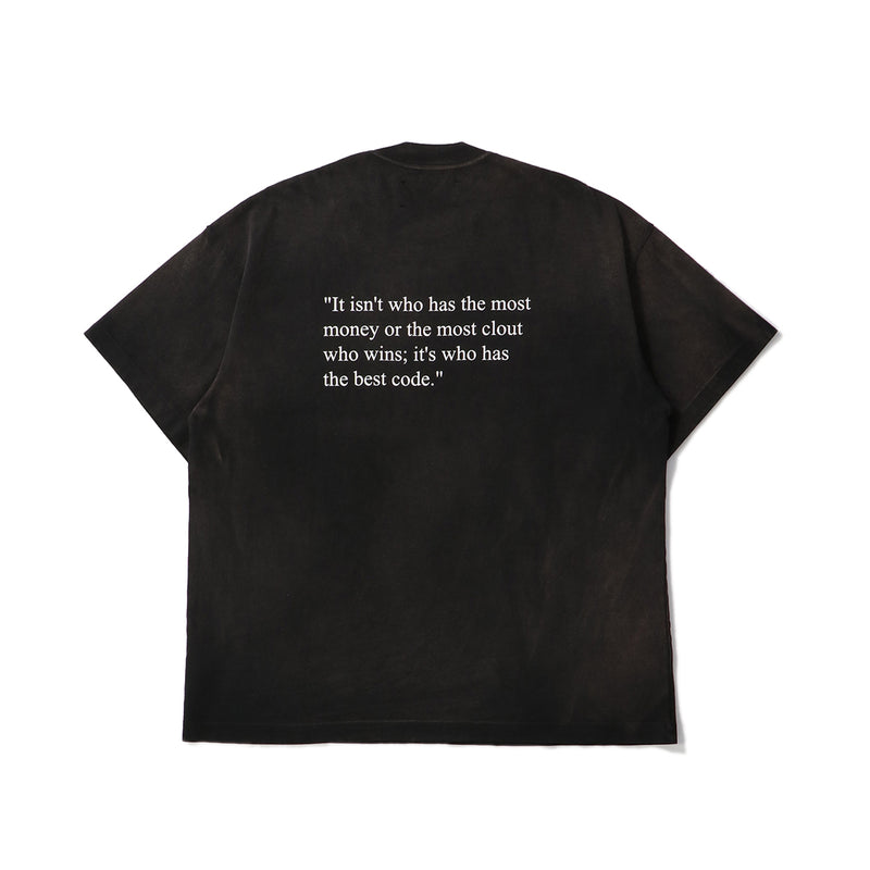 SATOSHI NAKAMOTO（サトシ ナカモト）/ TOPS（トップス）/ Best Code Tee商品 / Washed Black