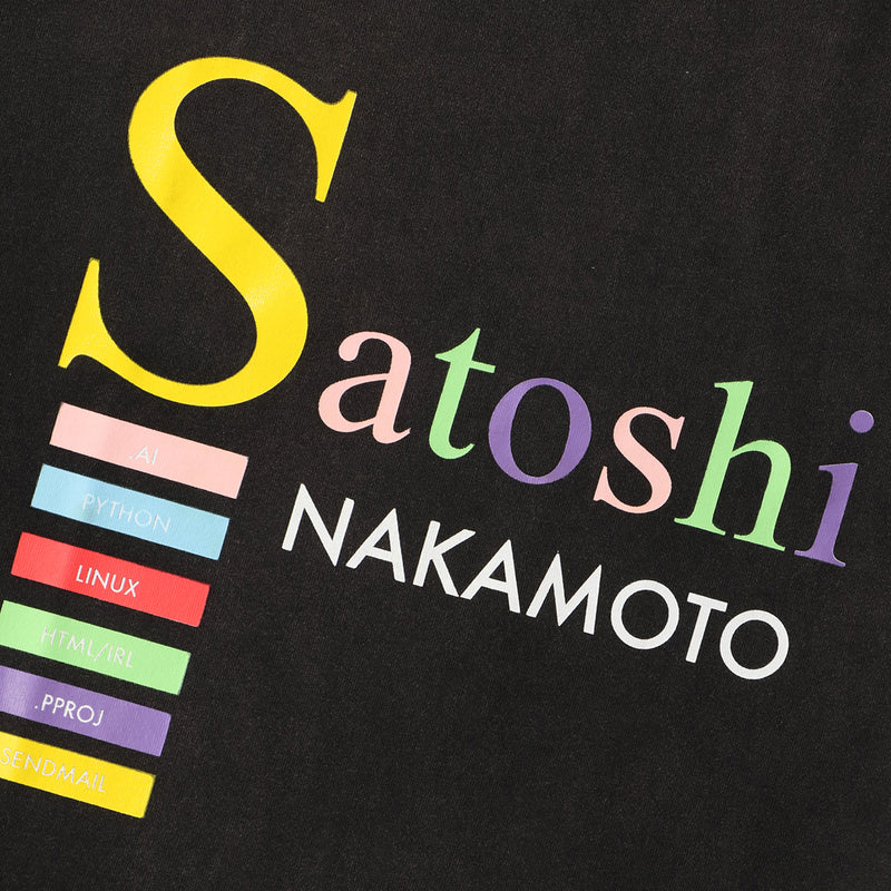 SATOSHI NAKAMOTO（サトシ ナカモト）/ TOPS（トップス）/ Best Code Tee商品 / Washed Black