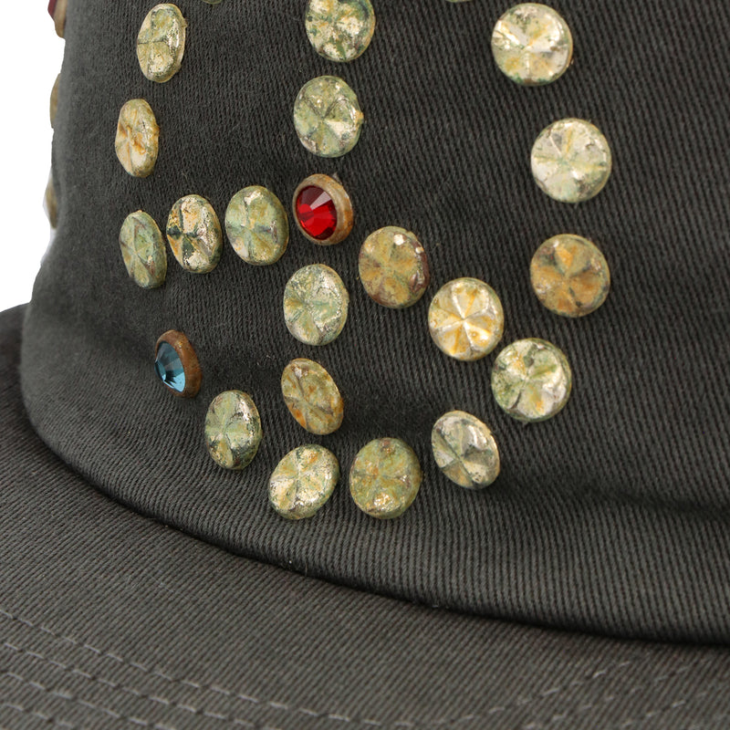 SATOSHI NAKAMOTO（サトシ ナカモト）/ ACCESSORIES（アクセサリー）/ Studded Wrap Around Hat商品 / Black