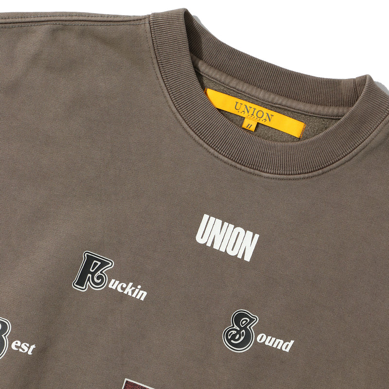 UNION ORIGINAL(ユニオンオリジナル)｜SOUND CREWNECK(サウンドクルーネック)｜【公式通販 UNION TOKYO】｜ユニオントーキョー