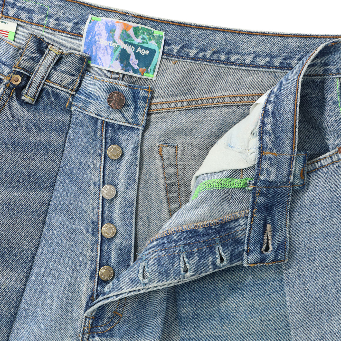 CANCEL DOUBLE-WIDE DENIM SHORT｜*BETTER WITH AGE｜BOTTOMS 