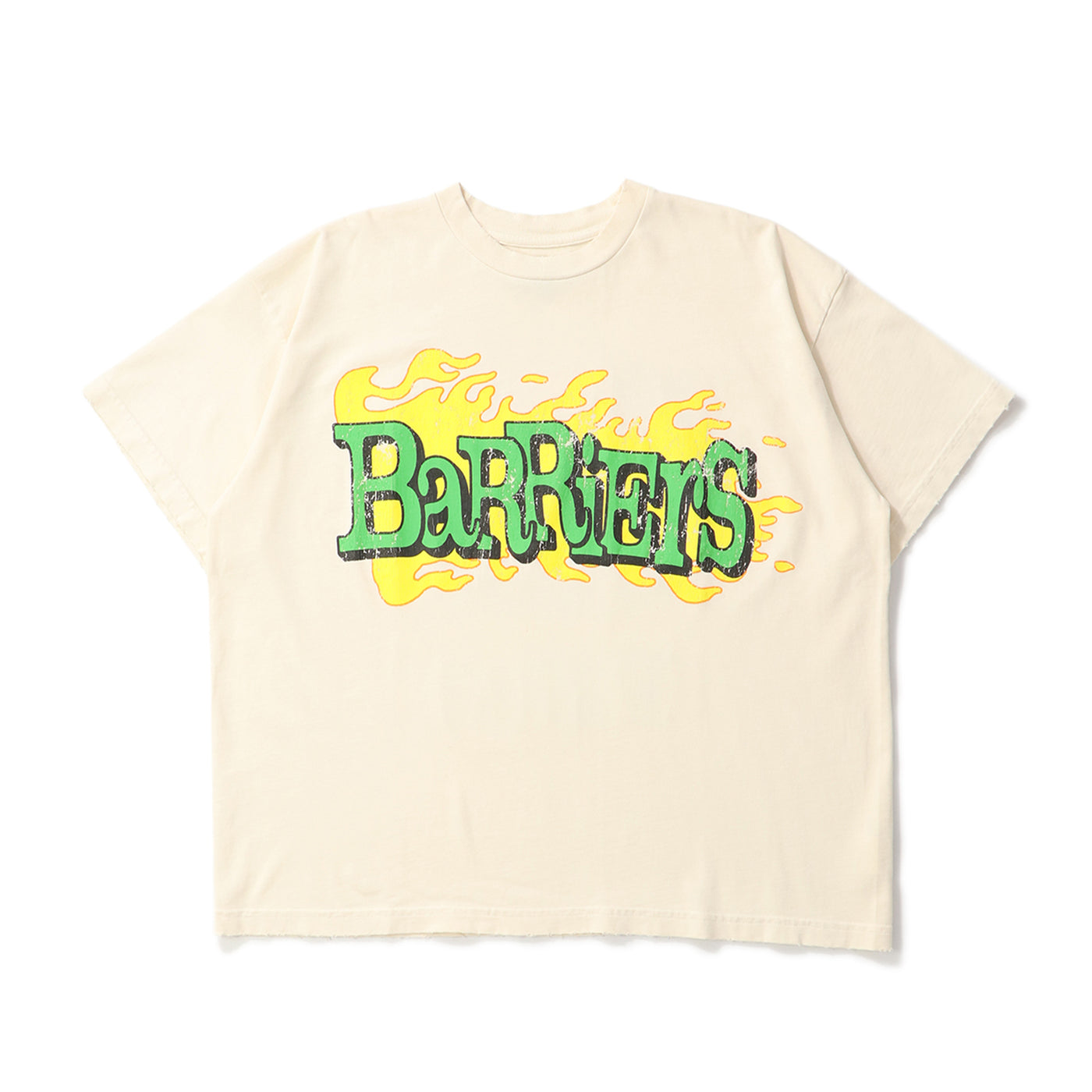 WORLD IN FLAMES SS TEE｜BARRIERS WORLDWIDE｜TOPS（トップス