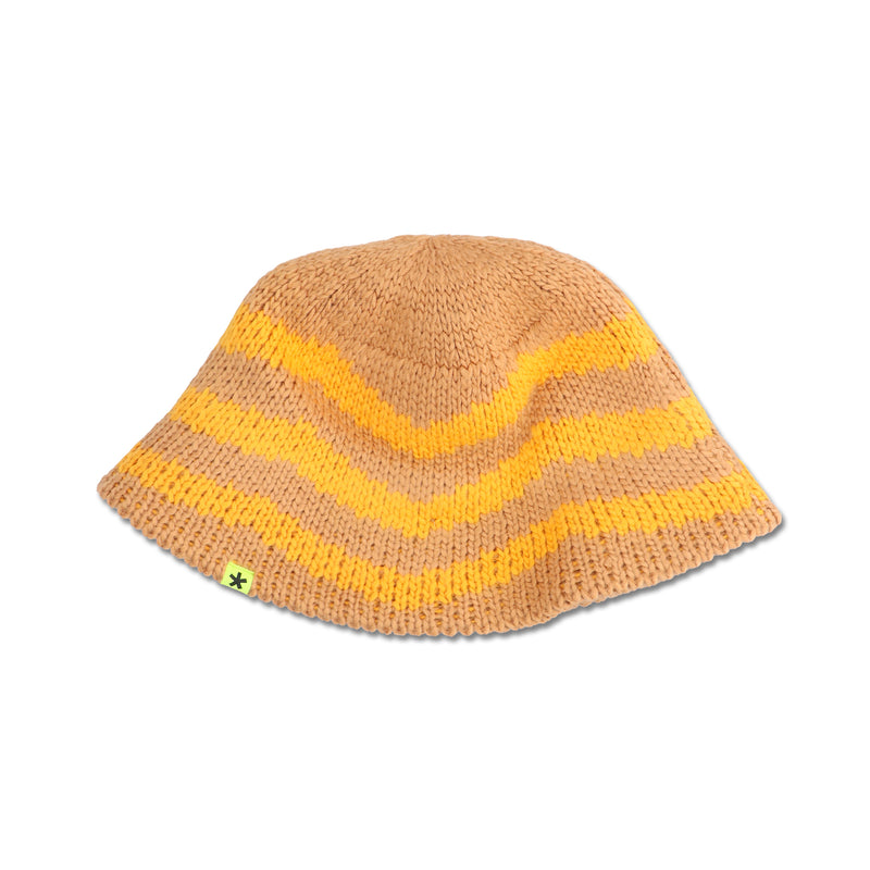 SUPERVSN STUDIOS（スーパーヴィジョンストゥディオス）/ ACCESSORIES（アクセサリー）/ STRIPED KNIT BUCKET HAT商品 / GOLD