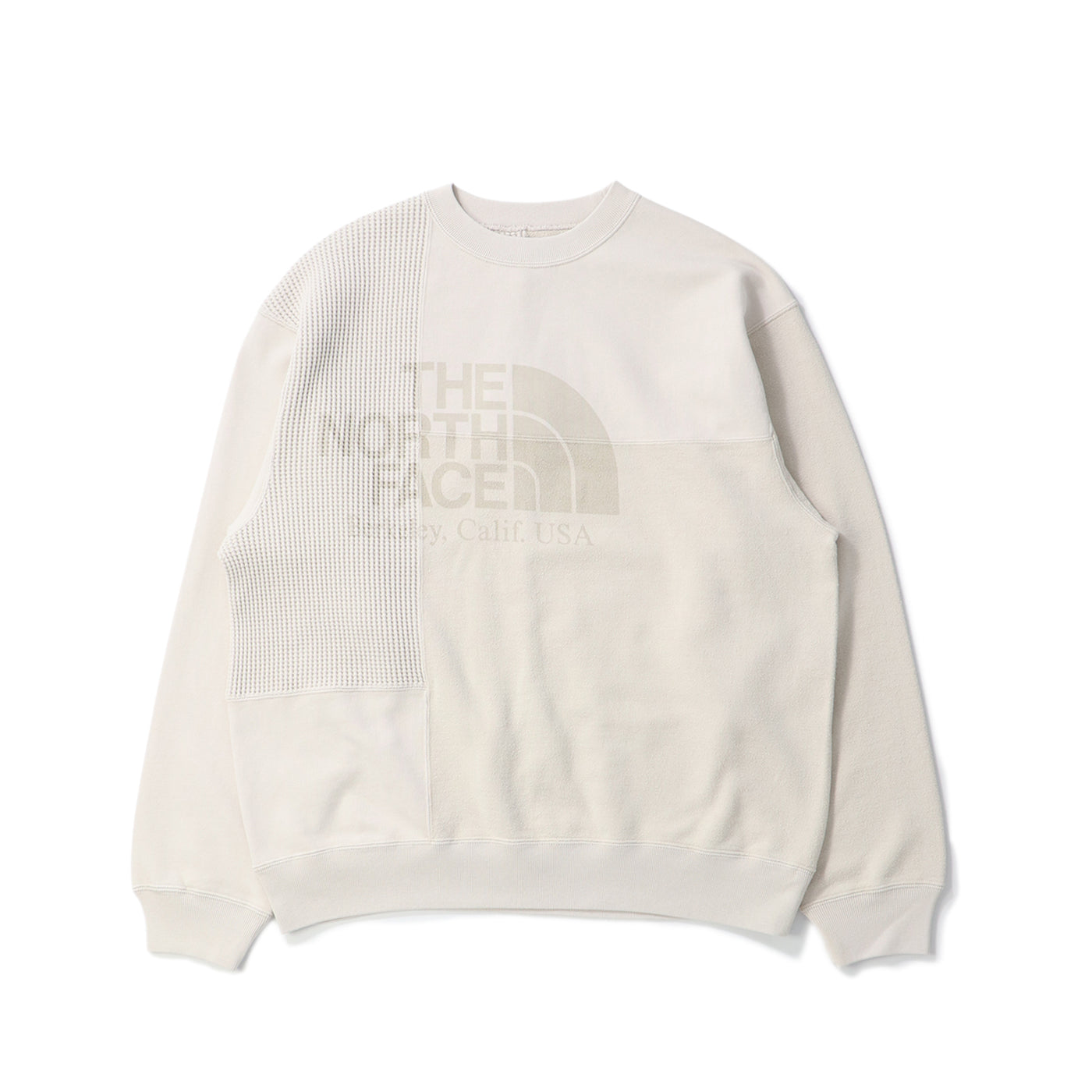 FIELD PATCHWORKED CREWNECK SWEATSHIRT｜THE NORTH FACE PURPLE LABEL