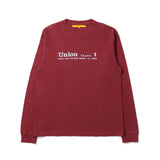 UNION ORIGINAL(ユニオンオリジナル)｜QUARTZ L/S TEE(クオーツLSティー)｜【公式通販 UNION TOKYO】｜ユニオントーキョー