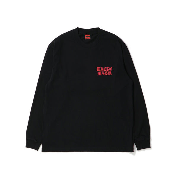 WACKO MARIA(ワコマリア)｜DEATH ROW RECORDS / WASHED HEAVY WEIGHT CREW NECK LONG SLEEVE T-SHIRT(デスロウレコーズ　ウオッシュドヘヴィーウェイトクルーネックロングスリーヴティーシャツ)｜【公式通販 UNION TOKYO】｜ユニオントーキョー