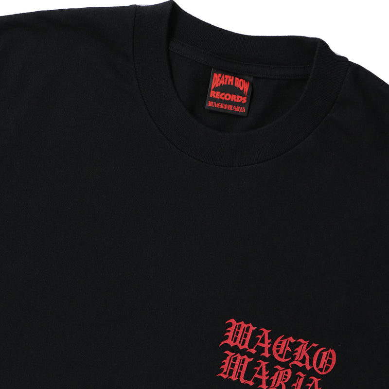 WACKO MARIA（ワコマリア）/ TOPS（トップス）/ DEATH ROW RECORDS / WASHED HEAVY WEIGHT CREW NECK LONG SLEEVE T-SHIRT商品 / BLACK