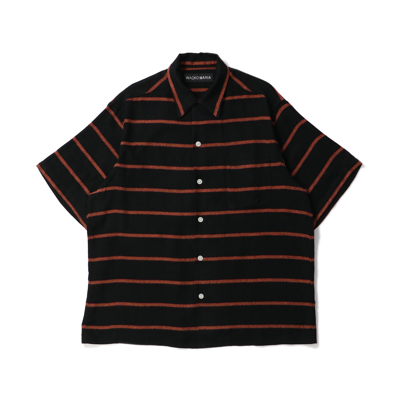STRIPED OPEN COLLAR SHIRT S/S ( TYPE-1 )|WACKO MARIA|TOPS STRIPED OPEN COLLAR SHIRT S/S ( TYPE-1 )|WACKO MARIA|TOPS