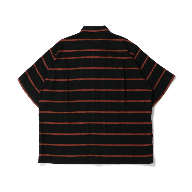 STRIPED OPEN COLLAR SHIRT S/S ( TYPE-1 )｜WACKO MARIA｜TOPS