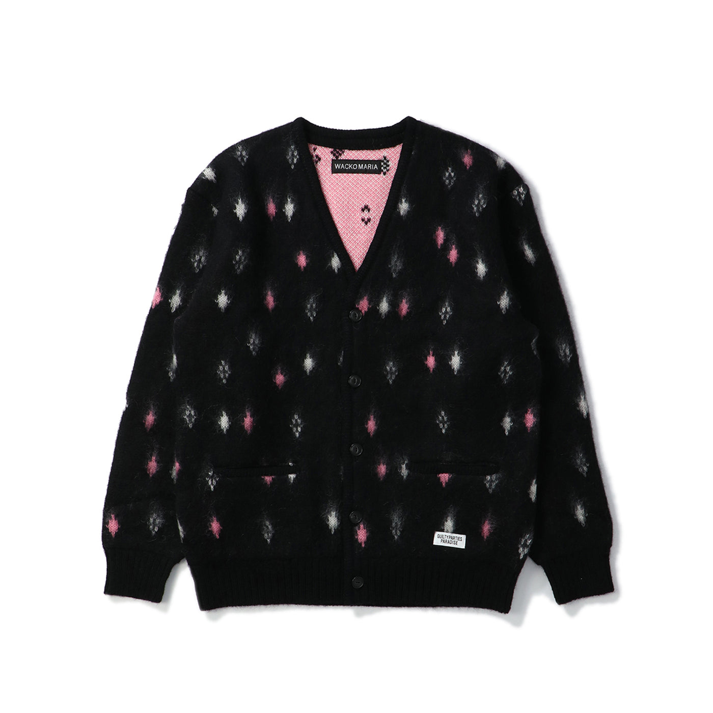 WACKO MARIAモヘアカーディガン 黒　21FW 21FW wackomaria モヘアカーディガン 黒 L 美品 WACKO MARIA
