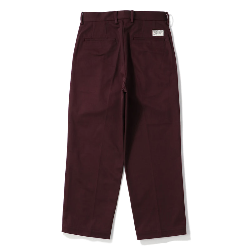 WACKO MARIA（ワコマリア）/ BOTTOMS（ボトムス）/ DOUBLE PLEATED CHINO TROUSERS ( TYPE-1 )商品 / BLACK
