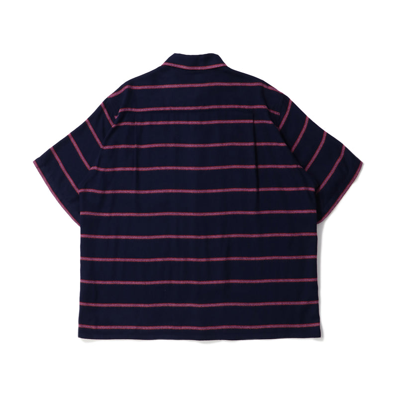 ば*く様 WACKO MARIA ワコマリア 23SS STRIPED ポロシャ WACKO MARIA/STRIPED JACQUARD SUMMER KNIT POLO SHIRT（BEIGE