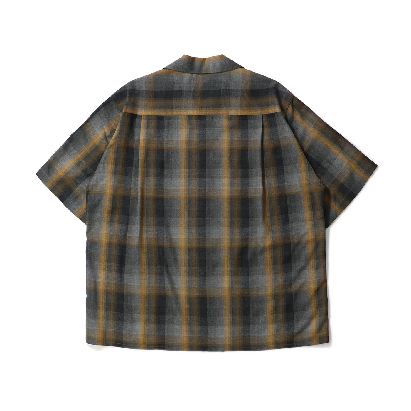 OMBRE CHECK OPEN COLLAR SHIRT S/S ( TYPE-1 )｜WACKO MARIA｜TOPS