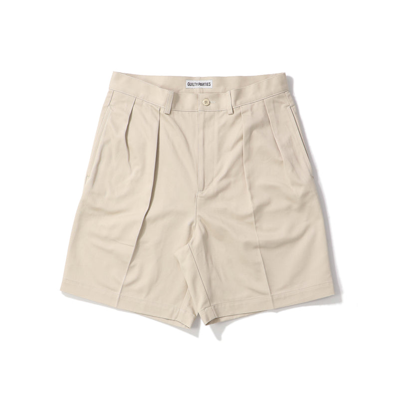 WACKO MARIA(ワコマリア)｜DOUBLE PLEATED CHINO SHORT TROUSERS(ダブルプリーテッドチノショートトラウザーズ)｜【公式通販 UNION TOKYO】｜ユニオントーキョー