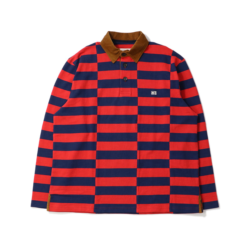 WALES BONNER（ウェールズボナー）/ TOPS（トップス）/ CITY POLO商品 / RED / NAVY