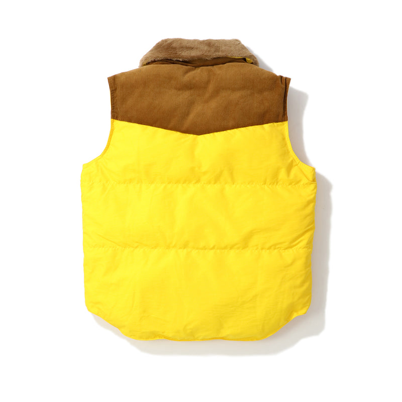 WALES BONNER（ウェールズボナー）/ OUTER（アウター）/ BRIXTON VEST商品 / YELLOW / BROWN