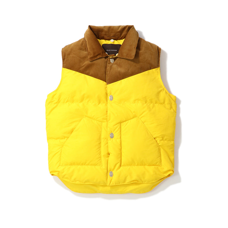 WALES BONNER（ウェールズボナー）/ OUTER（アウター）/ BRIXTON VEST商品 / YELLOW / BROWN