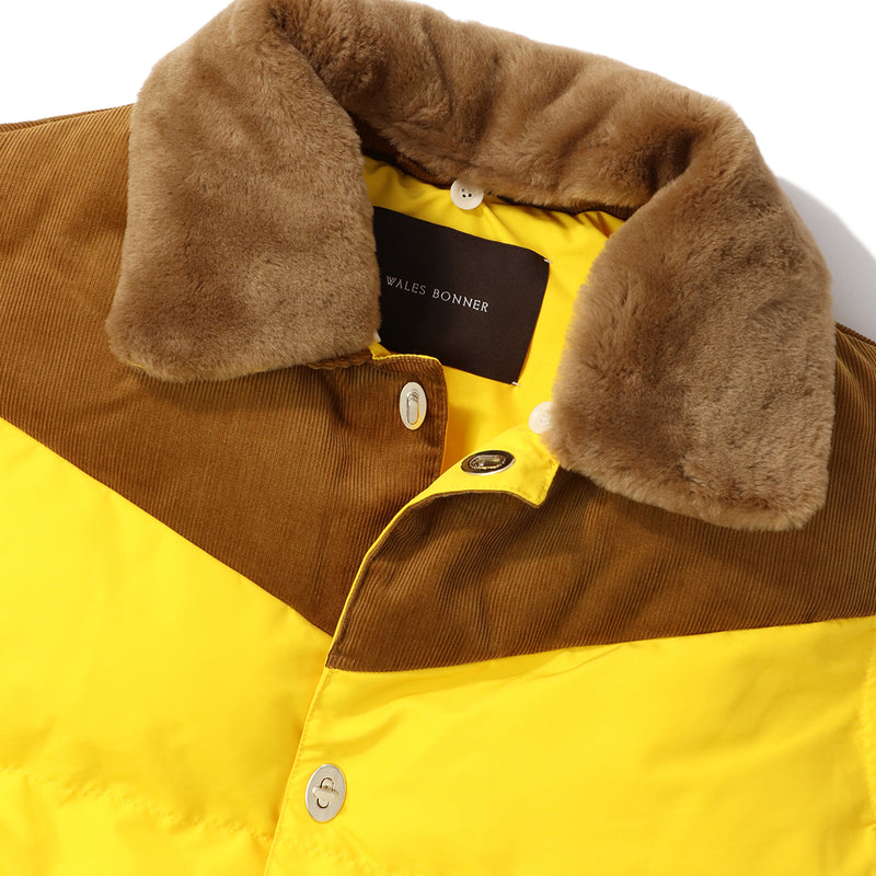 WALES BONNER（ウェールズボナー）/ OUTER（アウター）/ BRIXTON VEST商品 / YELLOW / BROWN