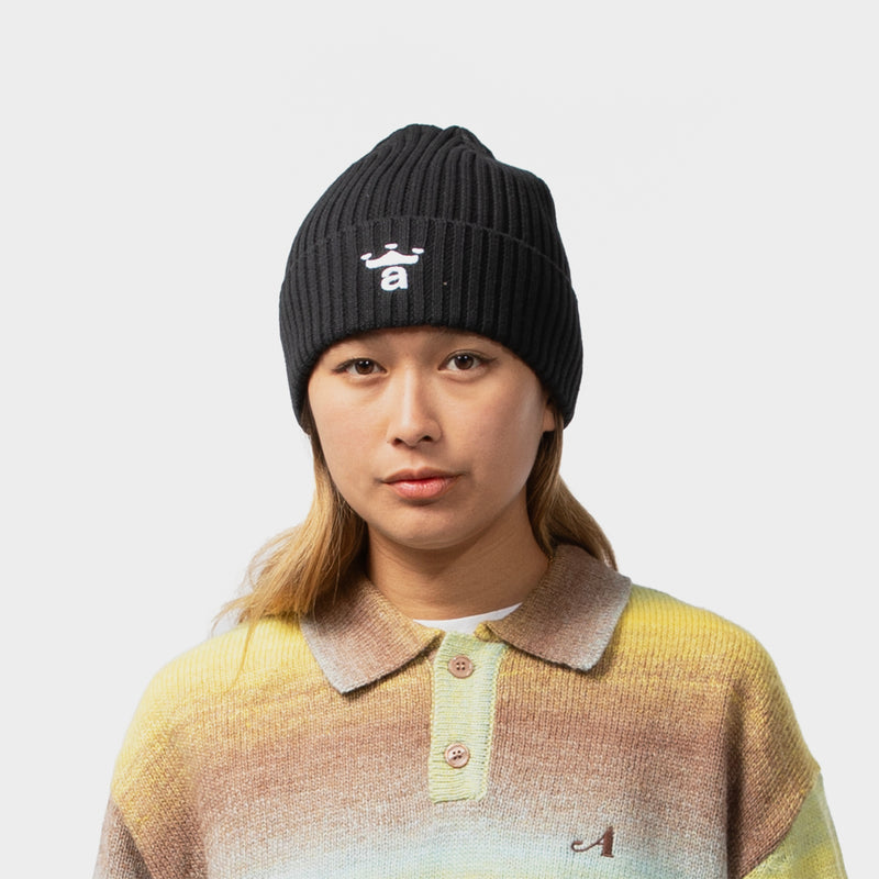 AWAKE NY（アウェイクニューヨーク）/ ACCESSORIES（アクセサリー）/ CROWN A CABLE BEANIE商品 / BLACK