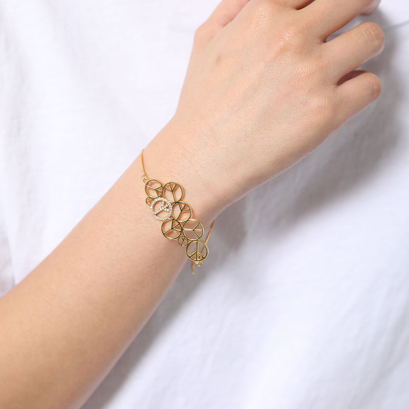 FAF（フェイク アス フラワーズ）/ ACCESSORIES（アクセサリー）/ Peace Bracelet商品 / Silver