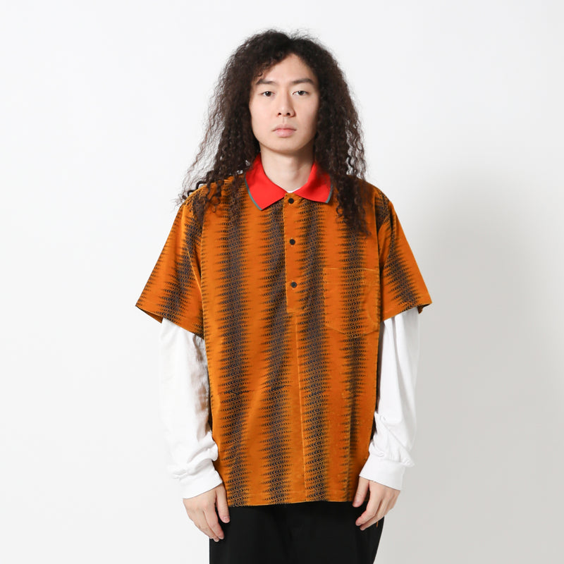 TOGA(トーガ)｜Flocky print S/S shirt(フロッキープリントエスエス