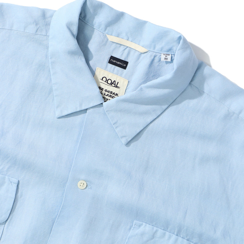 nanamica(ナナミカ)｜Open Collar Cupra Hemp S/S Shirt(オープンカラー キュプラヘンプショートスリーブシャツ)｜【公式通販 UNION TOKYO】｜ユニオントーキョー