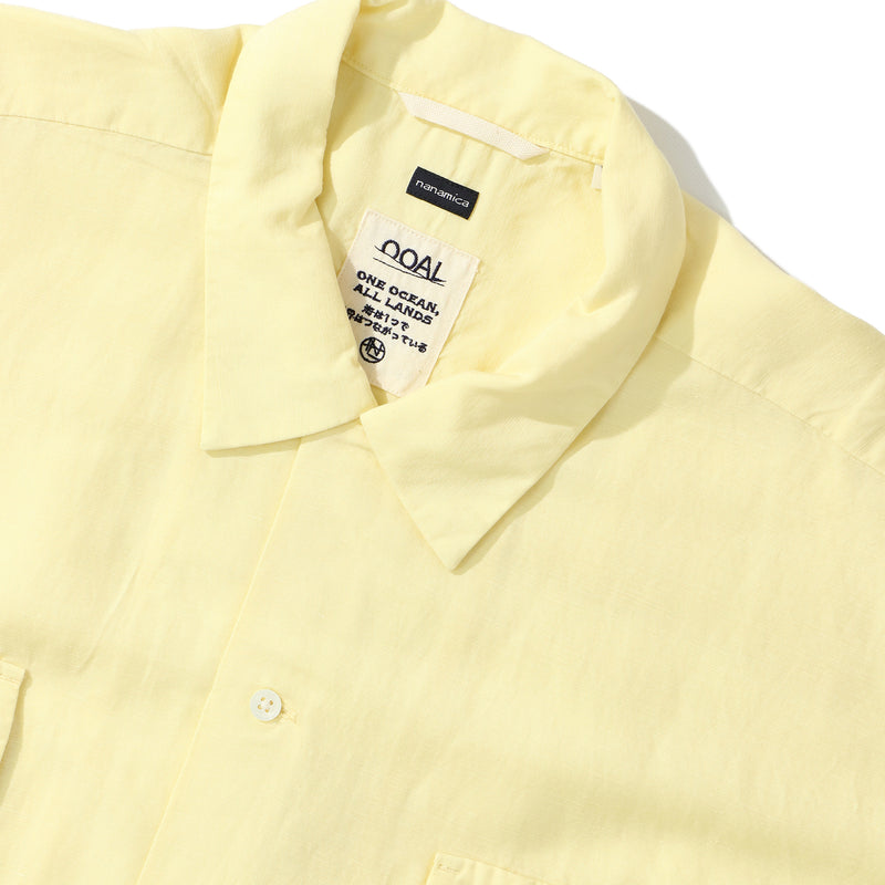 nanamica(ナナミカ)｜Open Collar Cupra Hemp S/S Shirt(オープンカラー キュプラヘンプショートスリーブシャツ)｜【公式通販 UNION TOKYO】｜ユニオントーキョー