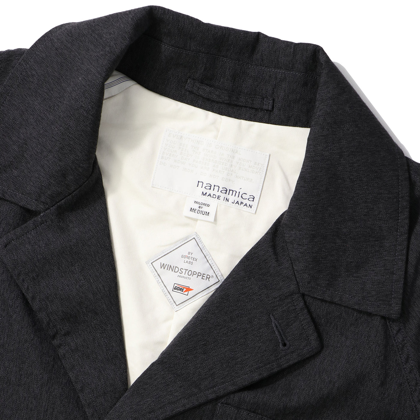 WINDSTOPPER SINGLE BREASTED COAT｜NANAMICA｜OUTER（アウター