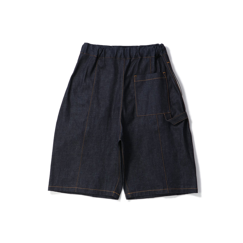 BOX PLEAT SHORT RAW DENIM｜SAGE NATION｜BOTTOMS（ボトムス