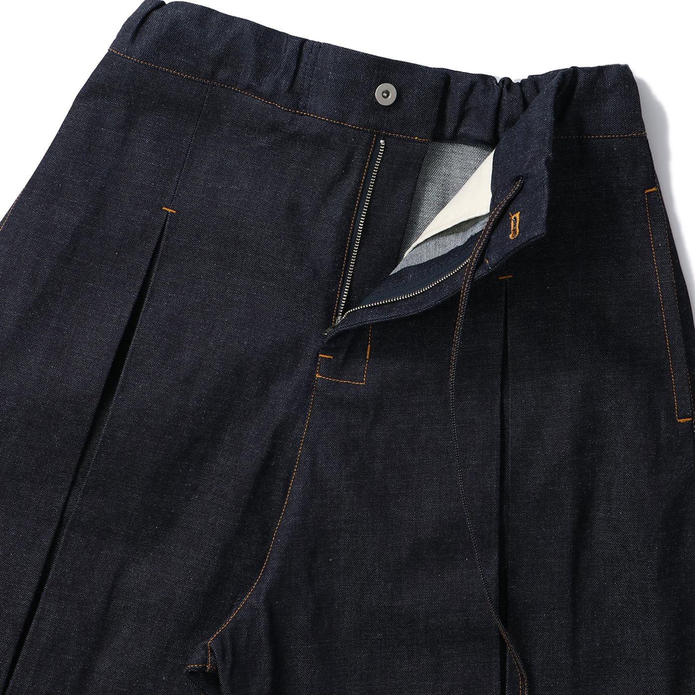 BOX PLEAT SHORT RAW DENIM｜SAGE NATION｜BOTTOMS（ボトムス