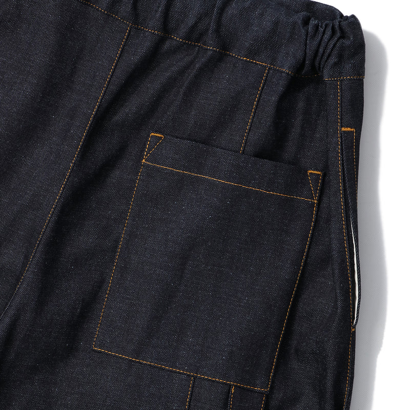 BOX PLEAT SHORT RAW DENIM｜SAGE NATION｜BOTTOMS（ボトムス