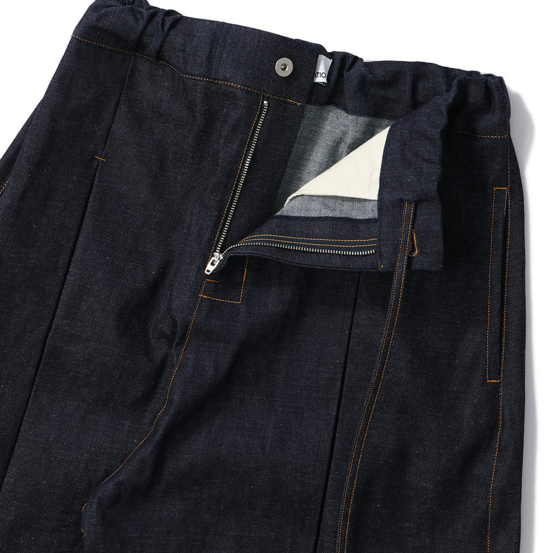 希少完売品。sage nation DENIMBOXPLEAT TROUSER SAGE NATION - BOX PLEAT TROUSER RAW DENIM/ ボックスプリーツ