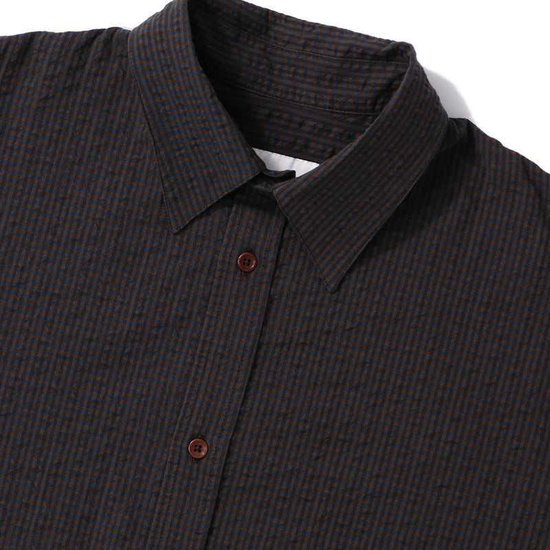 sage NATION（セイジネーション）/ TOPS（トップス）/ CHISHOLM SHIRT COTTON商品 / NAVY / BROWN CHECK