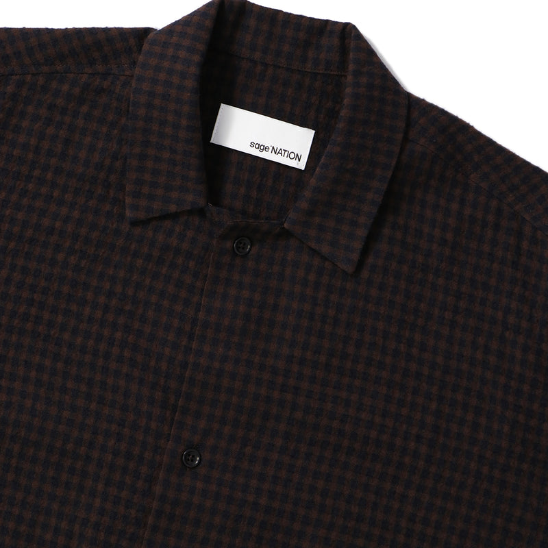 sage NATION（セイジネーション）/ TOPS（トップス）/ SIESTA SHIRT商品 / MOCHA GINGHAM CHECK
