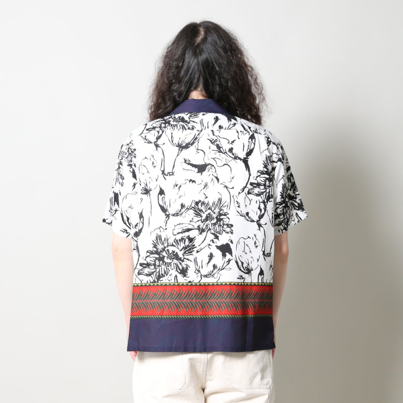TOGA(トーガ)｜Cupra cotton twill print shirt(キュプラコットン