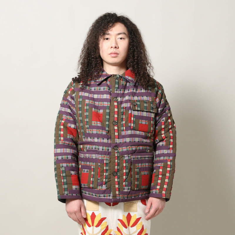 BODE(ボーディー)｜PLAID LOG CABIN QUILT JACKET(プレイドログキャビンキルトジャケット)｜【公式通販 UNION TOKYO】｜ユニオントーキョー