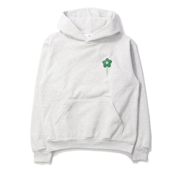 PUFFY LOGO HOODIE ASH