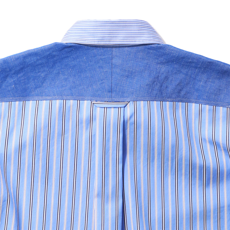 JUNYA WATANABE MAN(ジュンヤワタナベマン)｜COTTON BROAD STRIPE x LINEN CLOTH SHIRTS(コットンブロードストライプxリネンクロスシャツ)｜【公式通販 UNIONT TOKYO】｜ユニオントーキョー