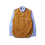 JUNYA WATANABE MAN(ジュンヤワタナベマン)｜COTTON LINEN CLOTH x COTTON BROAD STRIPE SHIRTS(コットンリネンクロスxコットンブロードストライプシャツ)｜【公式通販 UNIONT TOKYO】｜ユニオントーキョー