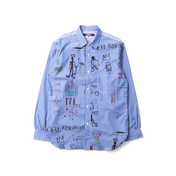 JUNYA WATANABE MAN(ジュンヤワタナベマン)｜COTTON BROAD STRIPE  Jean-Michel Basquiat SHIRTS(コットンブロードストライプ ジャンミシェルバスキアシャツ)｜【公式通販 UNIONT TOKYO】｜ユニオントーキョー