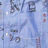 JUNYA WATANABE MAN(ジュンヤワタナベマン)｜COTTON BROAD STRIPE  Jean-Michel Basquiat SHIRTS(コットンブロードストライプ ジャンミシェルバスキアシャツ)｜【公式通販 UNION TOKYO】｜ユニオントーキョー