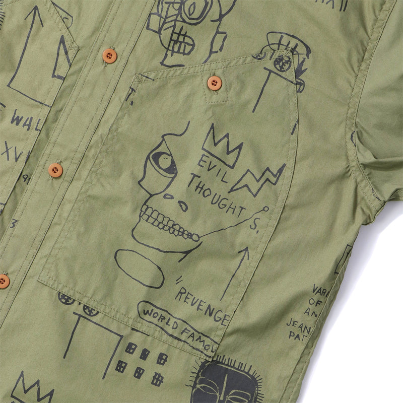 JUNYA WATANABE MAN(ジュンヤワタナベマン)｜COTTON BROAD PRINT x COTTONRIPSTOP PRINT Jean-Michel Basquiat SHIRTS(コットンブロードプリントxコットンリプストッププリント ジャンミシェルバスキアシャツ)｜【公式通販 UNION TOKYO】｜ユニオントーキョー