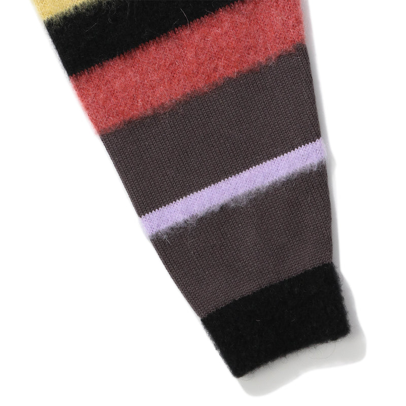 AWAKE NY(アウェイクニューヨーク)｜STRIPED MOHAIR SLEEVE CARDIGAN(ストライプドモヘアスリーブカーディガン)｜【公式通販 UNIONT TOKYO】｜ユニオントーキョー