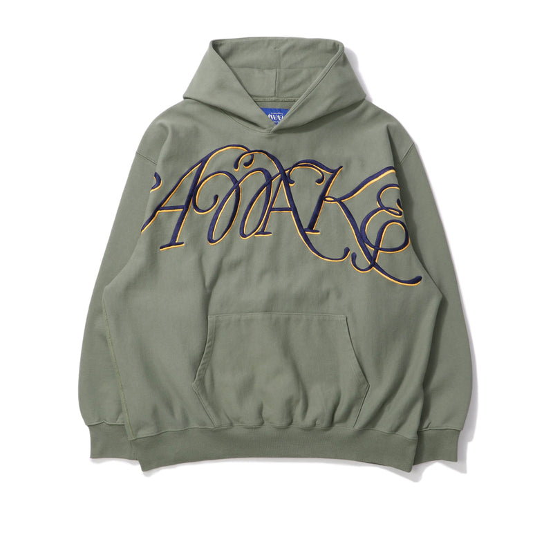 AWAKE NY(アウェイクニューヨーク)｜SCRIPT OVERSIZED EMBROIDERED HOODIE(スクリプトオーバーサイズドエンブロイダードフーディ)｜【公式通販 UNIONT TOKYO】｜ユニオントーキョー