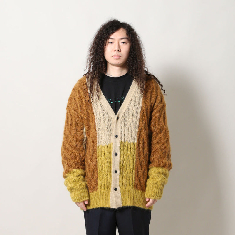 TOGA VIRILIS CABLE KNIT CARDIGAN